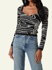 sadie sweater in black/cream