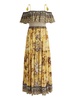 KIA OFF THE SHOULDER TIERED MAXI DRESS