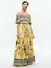 KIA OFF THE SHOULDER TIERED MAXI DRESS