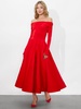 CHARA FLARED MIDI DRESS