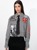 A+O X THE BEATLES PAM EMBROIDERED BLOUSE
