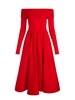 CHARA FLARED MIDI DRESS