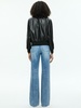 FELISA LEATHER BOMBER