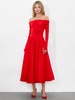 CHARA FLARED MIDI DRESS