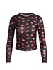 A+O X TOM WESSELMANN DELAINA MESH LONG SLEEVE TOP