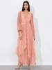 DAY SUNBURST SLEEVE MAXI DRESS