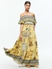 KIA OFF THE SHOULDER TIERED MAXI DRESS