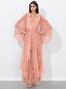 DAY SUNBURST SLEEVE MAXI DRESS