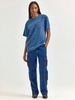ALPHA X LEE LOOSER FIT INDIGO DYED TEE