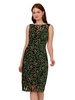 Adrianna Papell Women's Floral Metallic Midi Dress