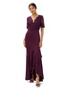 Adrianna Papell Women's Lace Satin Crepe Gown