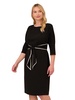 Adrianna Papell Women's Tipped Crepe Tie Dress