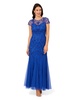 Adrianna Papell Women's Bead Mesh Godet Gown