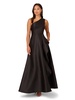 Adrianna Papell Women's One Shoulder Mikado Gown