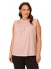 Adrianna Papell Women's Plus Size Smocked Ruffle Top