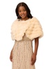Adrianna Papell womens Faux Fur Brooch Coverup