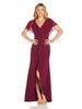 Adrianna Papell Women's Chiffon and Crepe Cascade Mermaid Gown
