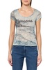 GUESS Women's Short Sleeve Scenic Scoop Neck Burnout Tee