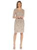 Adrianna Papell Women's Beaded Illusion Sheath Dress