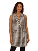 Adrianna Papell Women's Raw Edge Tunic Vest Jacket