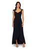 Adrianna Papell Women's Bead Yoke Chiffon Dress