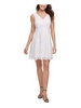 kensie Women's Sleeveless Fit & Flare Lace Mini Dress
