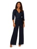Adrianna Papell Womens Satin Crepe Jumpsuit