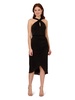 Adrianna Papell Women's Novelty Faux Wrap Dress