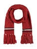 Tommy Hilfiger Women's Lattice Cable With Stripes Scarf