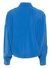 women's drop shoulder electric blue shirt