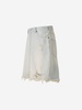 Acne Studios Frayed Denim Bermuda Shorts