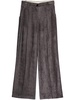 Alysi Velvet Wide-Leg Trousers