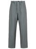 Dries Van Noten 'Penny' Grey Linen Blend Trousers
