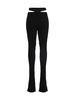 Andreādamo Ribbed Flared Trousers