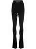 Andreādamo Ribbed Knit Flare Pants Clothing