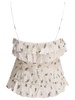Ganni Printed Satin Slip Top