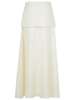 Rohe 'Fluid' Cream Wool Blend Skirt