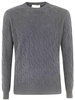 Filippo De Laurentiis Wool Cashmere Long Sleeves Crew Neck Sweater With Braid Clothing