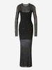 Alexander Wang Semi-Transparent Gems Midi Dress