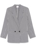 Alysi Striped Double-Breasted Jacket