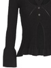 Andreādamo Ribbed-Knit Cardigan With Double Layers Clothing