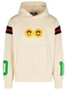 Barrow 'Coach' Ivory Cotton Sweatshirt