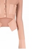 Andreādamo Ribbed-Knit Mini Cardigan With Cut-Out Pocket Clothing