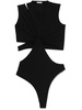 Amazuìn Black Body 'Zali' With Cut-Out Details