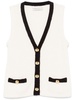 Alessandra Rich Tank Top With Contrasting Edge