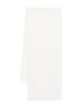 Faliero Sarti White Dianetta Scarf In Cashmere And Silk