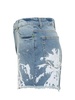 Barrow Jeans Shorts With Textured Print