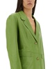 Alysi Oversized Leather Blazer