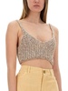 Alysi Sequined Tricot Top