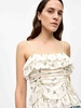 Ganni Printed Satin Top